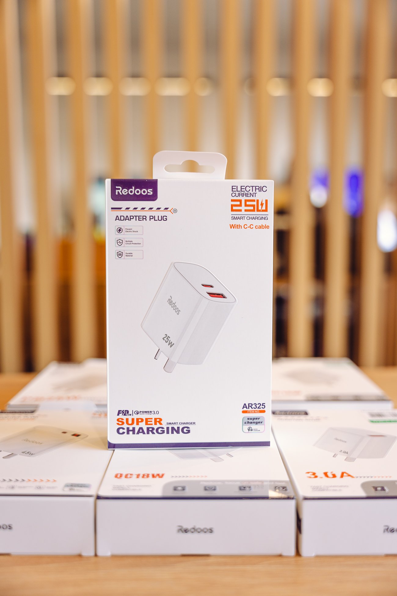 EMI08013 Cargador Redoos 25W con cable Type-C a Type-C – Super carga inteligente - Imagen 1