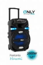 Parlante Only Hawai 12” 2000W con Luces LED y Micrófono Inalámbrico