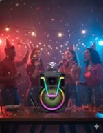 Parlante Portátil AITECH EMERALD 12" con Luces RGB y Potencia de 20W - Sonido Envolvente para tus Eventos - Imagen 2
